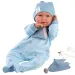 Llorens: Mimo Llorón 42 cm große Puppe mit Geräusch und Lätzchen mit Hundemotiv