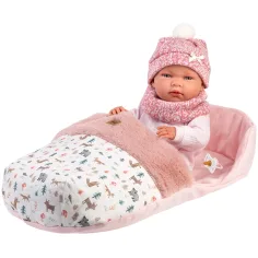 Llorens: Nica 40 cm große Neugeborenenpuppe mit Schlafsack Bild 1