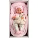 Llorens: Nica 40 cm großes Neugeborenes mit Teddybär und rosa Bettchen
