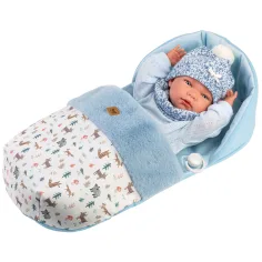 Llorens: Nico, 40 cm große Neugeborenenpuppe mit Schlafsack Bild 1