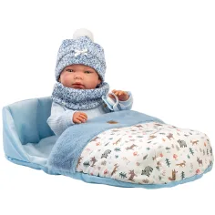 Llorens: Nico, 40 cm große Neugeborenenpuppe mit Schlafsack Bild 2