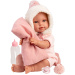 Llorens: Olivia 38 cm große weinende Puppe mit Decke