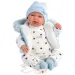 Llorens: Tino 44 cm weinende Puppe in blauer Kapuzenweste