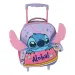 Luna: Disney Stitch Aloha, rollbarer Kindergarten-Rucksack mit 2 Fächern, 27 x 10 x 31 cm Bild 1