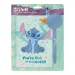 Luna: Disney Stitch Geheimes Tagebuch mit Schloss und Pompon-Stift, 12x18cm, 60 Blatt