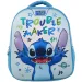 Luna: Must Team 3D Stitch abgerundeter Kindergarten-Rucksack 26x10x32 cm