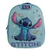 Luna: Must Team 3D Stitch im Weltraum gemusterter, abgerundeter Kindergartenrucksack 26 x 10 x 32 cm