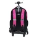 Luna: Must Team Pink 3-Fächer-Rucksack mit Rollen, Schulranzen, 31x24x45 cm