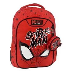 Luna: Must Team Spider-Man rote, abgerundete 3-fächerige Schultasche/Rucksack, 32 x 18 x 43 cm Bild 1