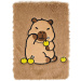 Luna: Plüsch-Tagebuch mit Capybara-Motiv