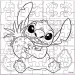 Luna: Stitch, 42-teiliges ausmalbares Puzzle