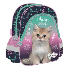 MLF Kitty Party Kindergartenrucksack mit Katzenmotiv 25x30x10cm Bild 1