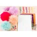 Make It Real: Flauschige Pompon-Bastelset, 4-teilig