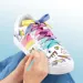 Make It Real: Sticker Chic Schuhdekoration - Der Regenbogenweg der Mode