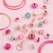 Make it Real: Kristall Medaillon Armbänder Pink