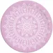 Mandala lila-weiß 8er-Set Pappteller 23cm