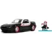 Marvel Ghost Spider Figur und 1990 Mazda Miata Automodell 1/32 - Simba Toys
