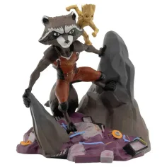 Marvel Rocket und Groot 8 cm große Spielfigur mit Sockel - Bullyland