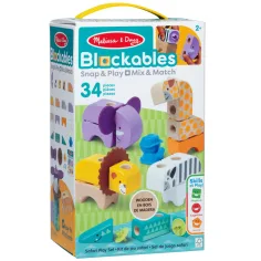 Melissa & Doug: Blockables – Safari-Holzspielset mit Tieren – Spin Master Bild 1