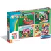 Mickey und seine Freunde 4-in-1 Supercolor-Puzzle - Clementoni Bild 1