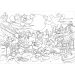 Micky Maus – Der Detektiv 2-in-1 Puzzle mit 108 Teilen und Malbuch 50x35cm – Lisciani