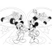 Micky Maus 2-in-1 Puzzle und Malset mit 24 Teilen, 50x35 cm – Lisciani