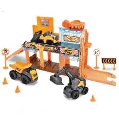 Micro-Baustelle mit 3 Baumaschinen - Dickie Toys Bild 2
