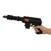 Military Guns: Schwarze Waffe mit Schussimitation, 35 cm