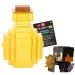 Minecraft Reveal Minifigur in gelber Aufbewahrung – Mattel