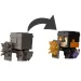 Minecraft Reveal Minifigur in gelber Aufbewahrung – Mattel