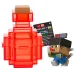 Minecraft Reveal Minifigur in roter Aufbewahrung – Mattel
