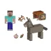 Minecraft: Steve und Esel Figuren-Set – Mattel