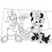 Minnie Maus 2-in-1 Maxi-Puzzle mit 35 Teilen und Malvorlage 70x50 cm – Lisciani