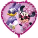 Minnie Maus herzförmiger Folienballon 46cm