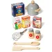 Molto: Nature Große Spielküche Holzspielset mit 10 Zubehörteilen