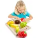 Molto: Obstset aus Holz mit Tablett, 9-teilig