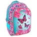Must... Schmetterling dreifach unterteilte abgerundete Schultasche, Rucksack 32x18x43cm