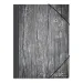 Must: Graue Holzmaserung Gummibandmappe 25x35cm