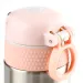 Nebulo: Wabo Edelstahl-Thermosflasche mit silbernem Flamingo 450ml