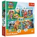 Paw Patrol Abenteuer auf der Dino-Insel 4-in-1 Puzzle-Set - Trefl Bild 1