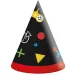 Party-Papierhüte im Gamer-Design, 6er-Set