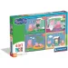 Peppa Wutz 4-in-1 Supercolor-Puzzle - Clementoni Bild 1