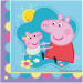 Peppa Wutz Papierservietten-Set - 2-lagig, 33 x 33 cm, 20 Stück