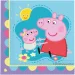 Peppa Wutz Papierservietten-Set - 2-lagig, 33 x 33 cm, 20 Stück