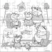 Peppa Wutz ausmalbares Puzzle 42-teilig