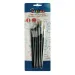 Pinselset in Schwarz, 6-teiliges Set