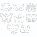 PlayBox: 16-teiliges Papiertiermasken-Set
