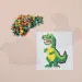 PlayBox: 5-mm-MIDI-Kreativ-Bügelperlen-Set mit Dinosaurier-Motiven