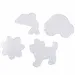 PlayBox: 5mm MIDI bügelperlen Basis - Hund, Auto, Fisch, Blume 4er-Pack