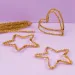 PlayBox: Goldfarbene Chenille-Fäden 100 Stück 6mm